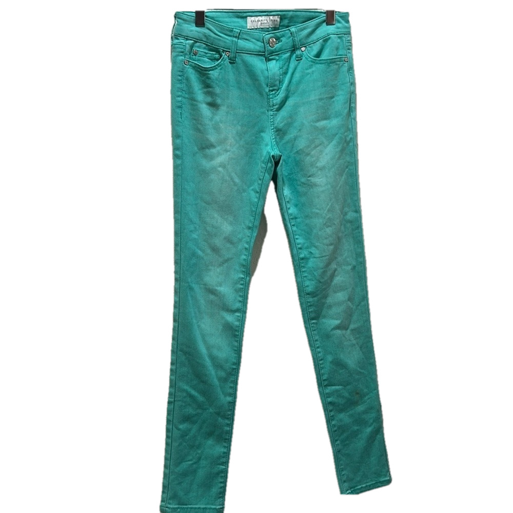 Celebrity pink girls beautiful green jeans size 12 GUC